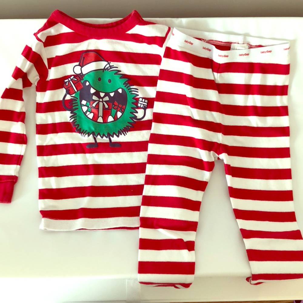 Holiday monster present jammies